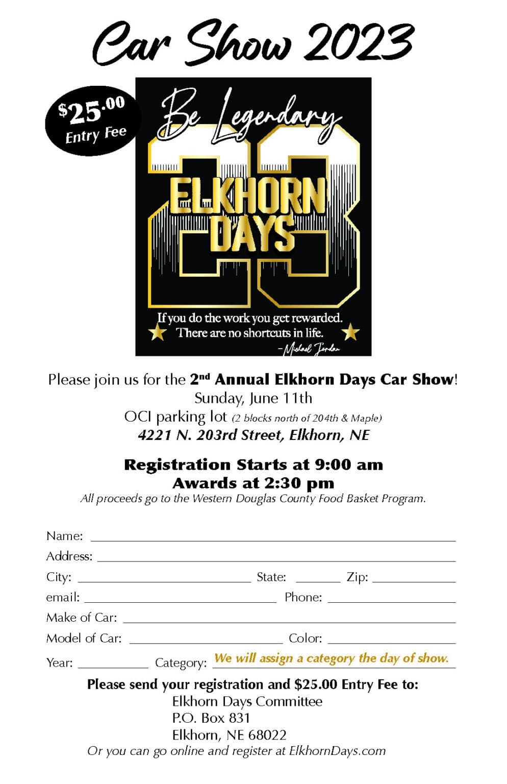 Car Show Elkhorn Days